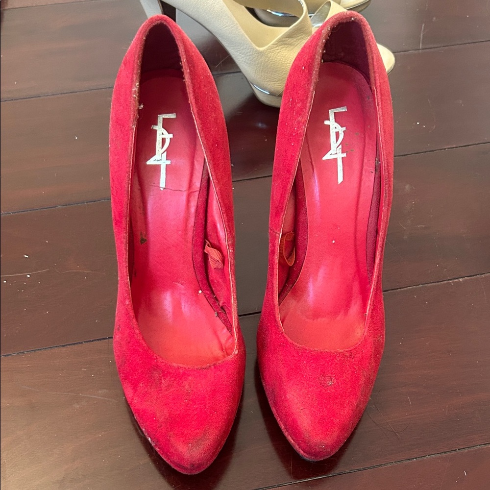 Elegant Red Women's Heels